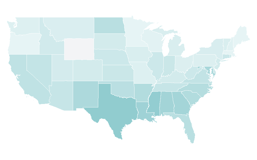 Affinity by region — Rim (wheel), United States