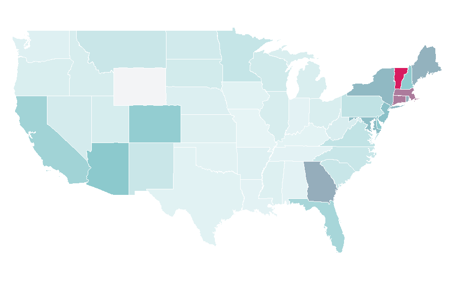 Affinity by region — Rincón, Puerto Rico, United States
