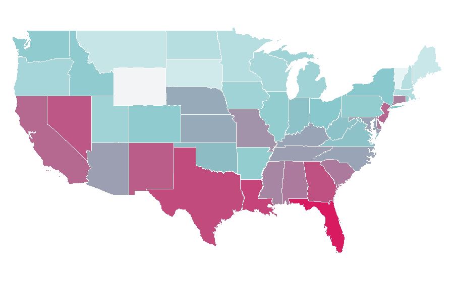 Affinität nach Region — Ring (jewellery), USA