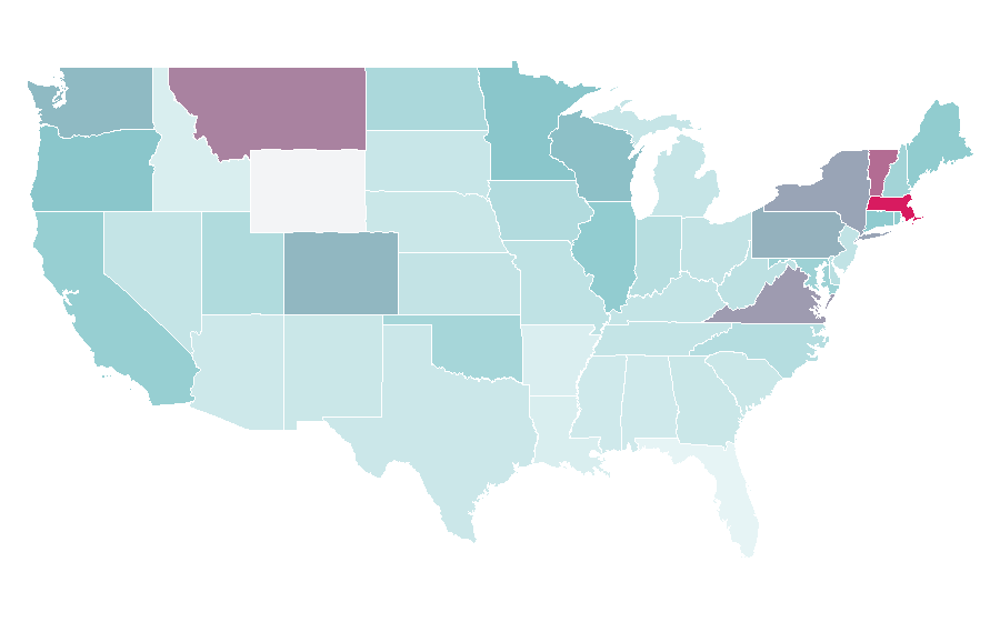 Affinity by region — Ringer (TV series), United States