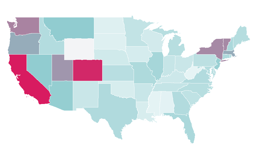 Affinity by region — Ripple (company), United States