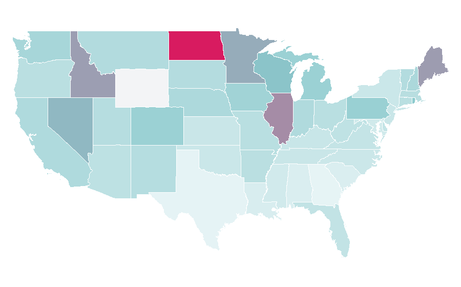 Affinity by region — rise against, United States