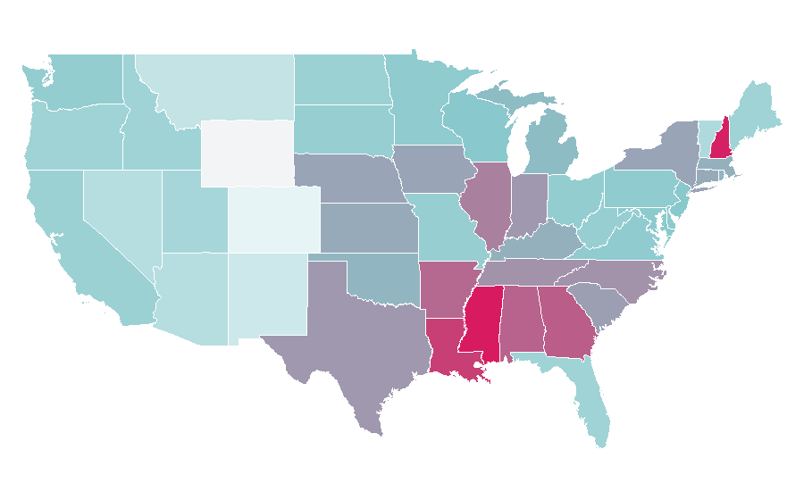 Affinity by region — Ritz Crackers, United States