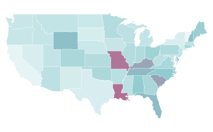 Affinity by region — River cruise, United States