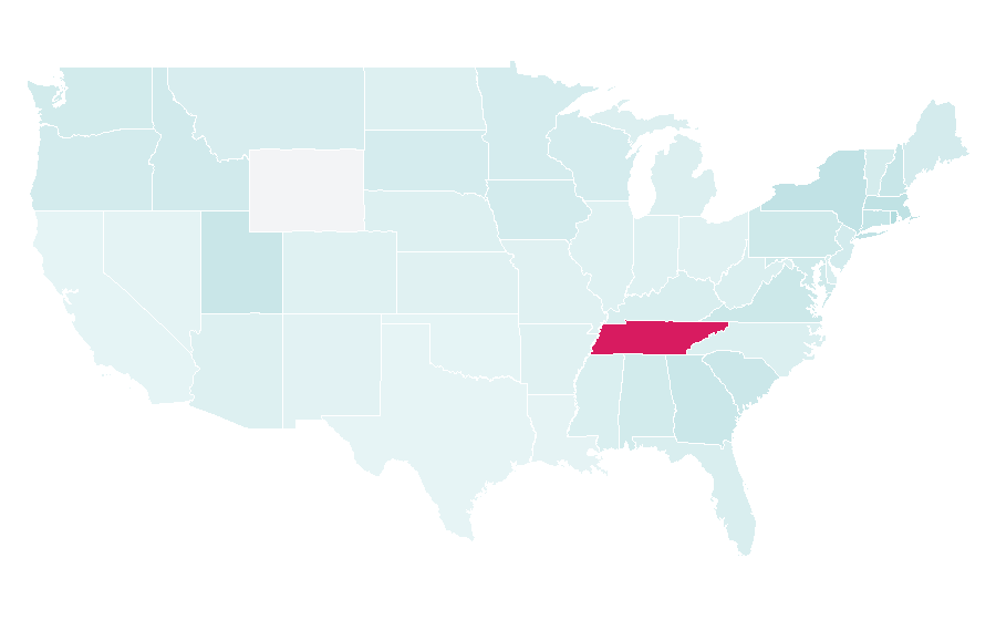 Affinity by region — Riverdance, United States