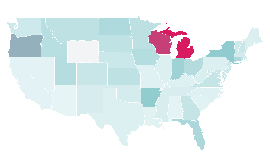 Affinity by region — Riverside Park (Manhattan), United States