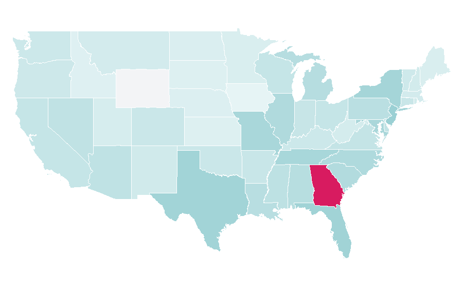 Affinity by region — Road crew, United States