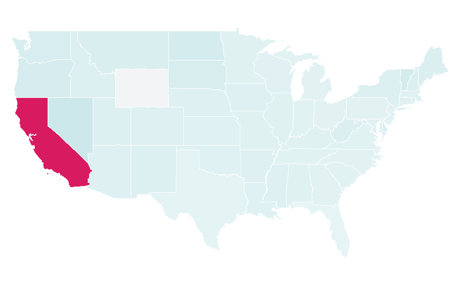 Affinity by region — Road movie, United States