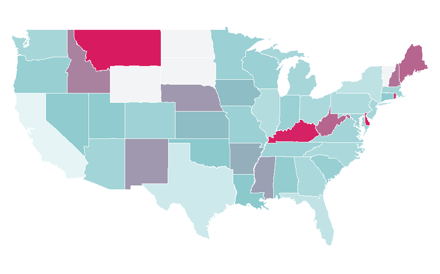 Affinity by region — Road traffic safety, United States