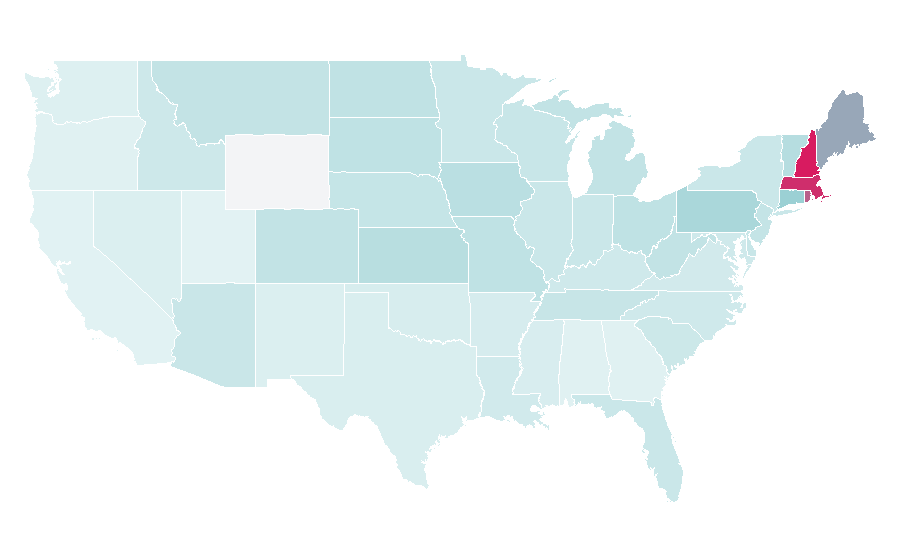 Affinity by region — Rob Gronkowski, United States