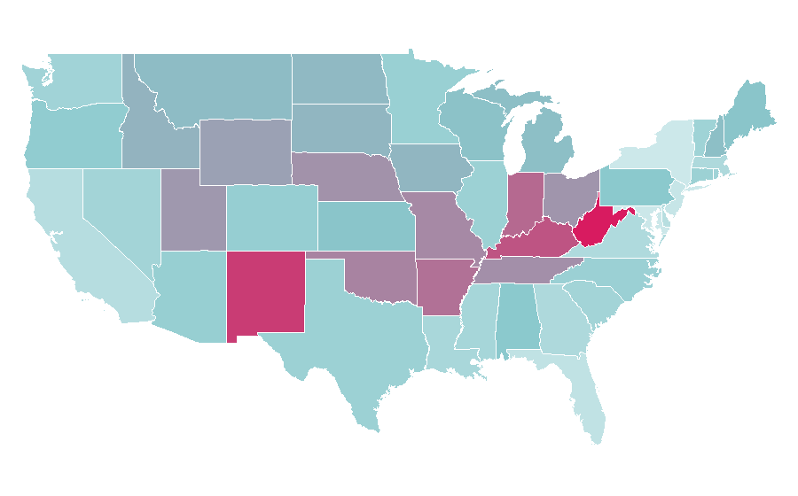 Affinity by region — Rob Zombie, United States
