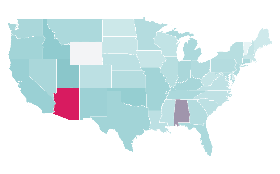 Affinity by region — Robert Downey jr, United States