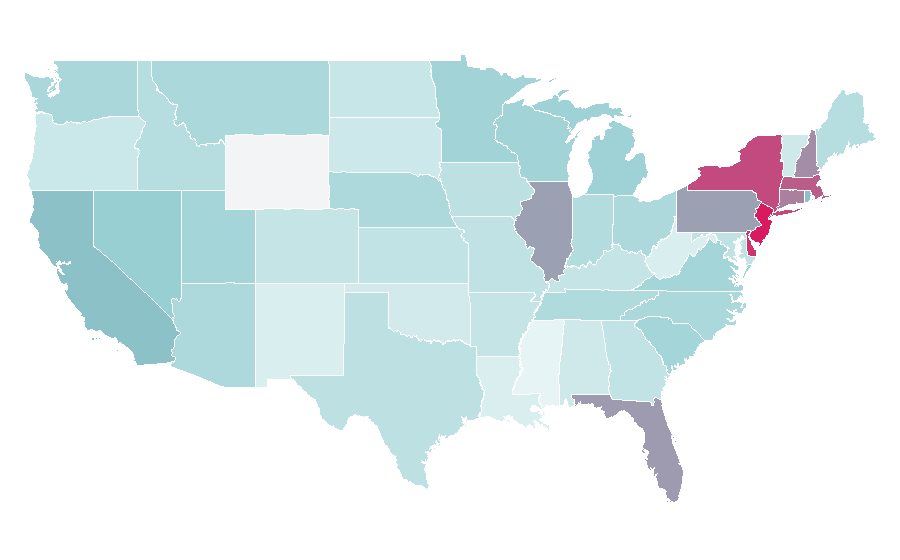 Affinity by region — Robert Herjavec, United States