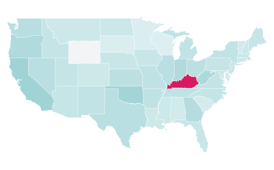 Affinity by region — Robert Kirkman, United States
