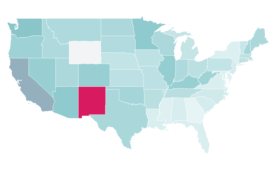 Affinity by region — Robert Trujillo, United States