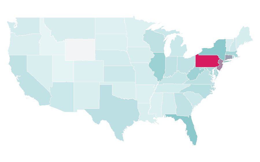 Affinity by region — Roberto Clemente, United States
