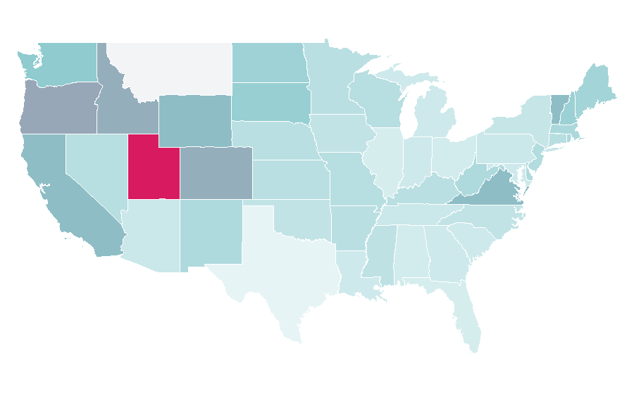 Affinity by region — Rock-climbing equipment, United States
