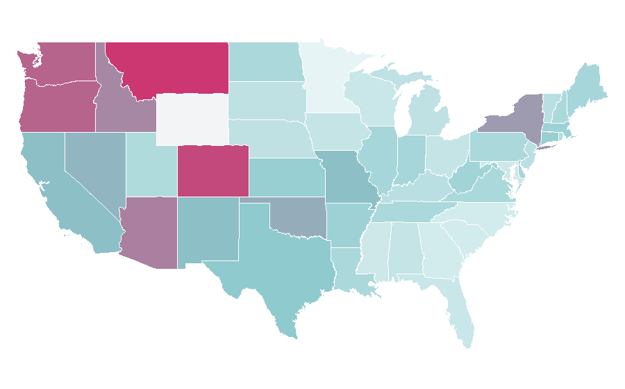 Affinity by region — RocknRolla, United States