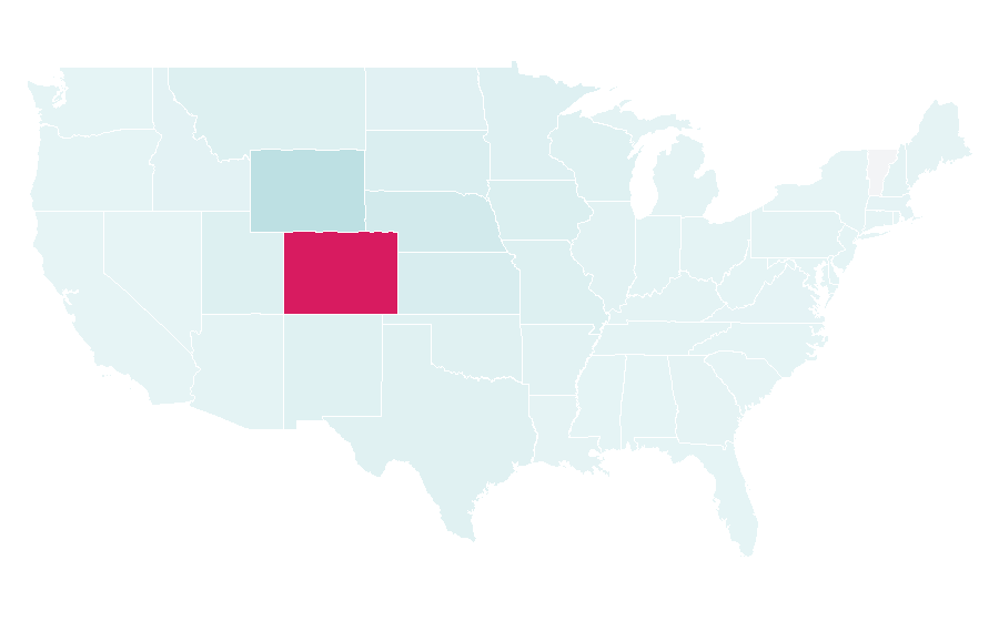 Affinity by region — Rocky Mountain National Park, United States