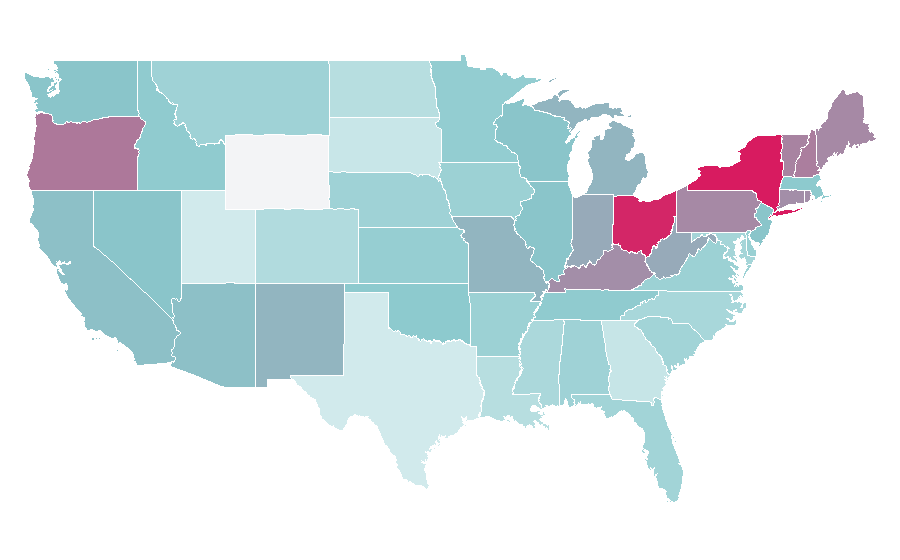 Affinity by region — Rod Serling, United States