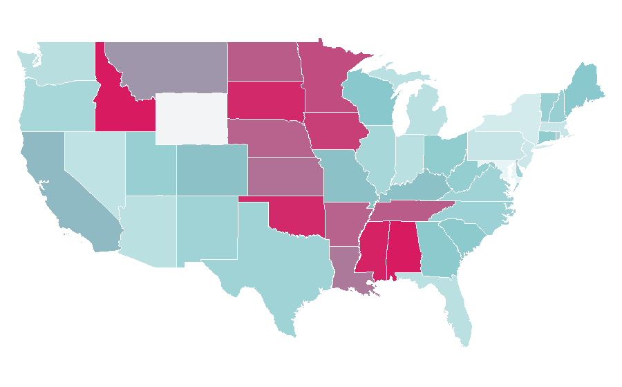 Affinity by region — Rodan + Fields, United States