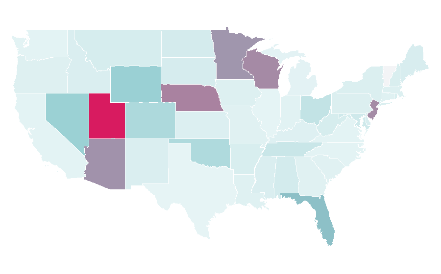 Affinity by region — Rodízio, United States