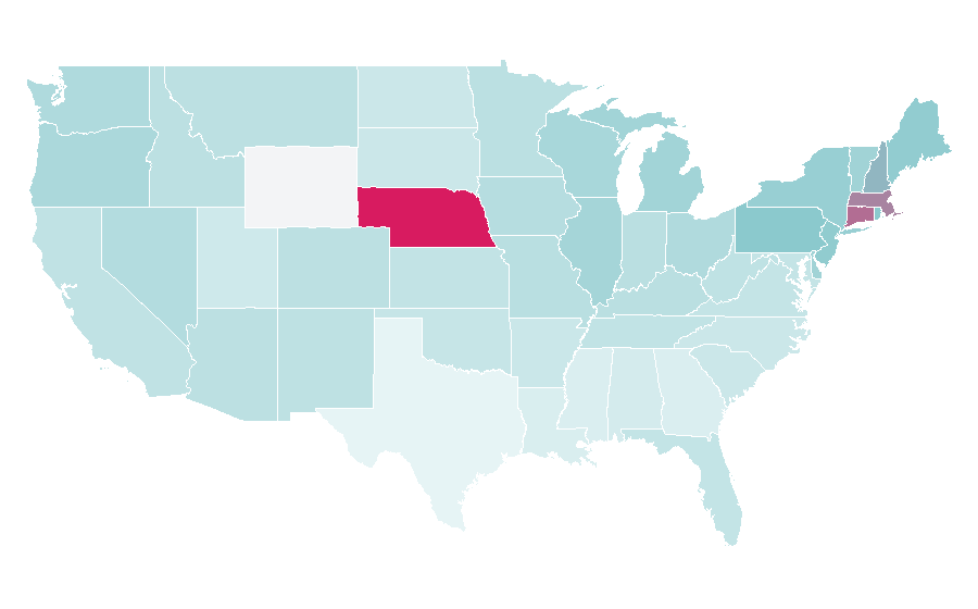 Affinity by region — Roger Daltrey, United States