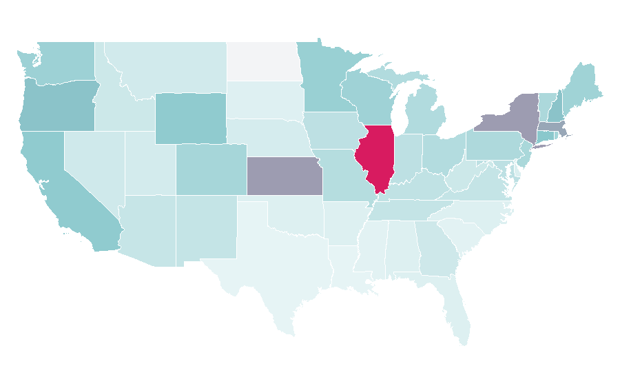 Affinity by region — Roger Ebert, United States
