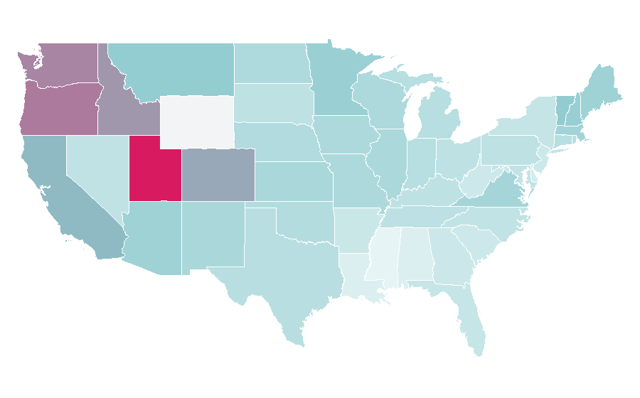 Affinity by region — Rogue One, United States