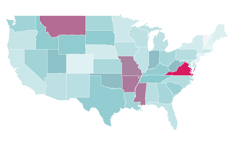 Affinity by region — Role-playing, United States