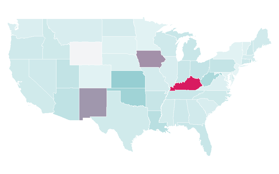 Affinity by region — Rolie Polie Olie, United States