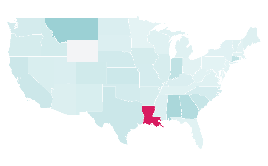 Affinity by region — Roly Poly, United States