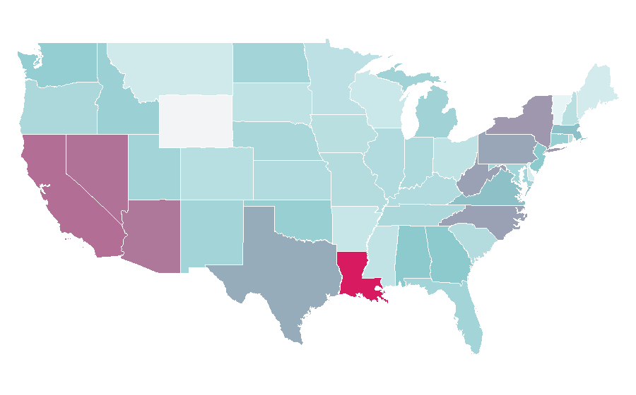 Affinity by region — Romeo and Juliet, United States