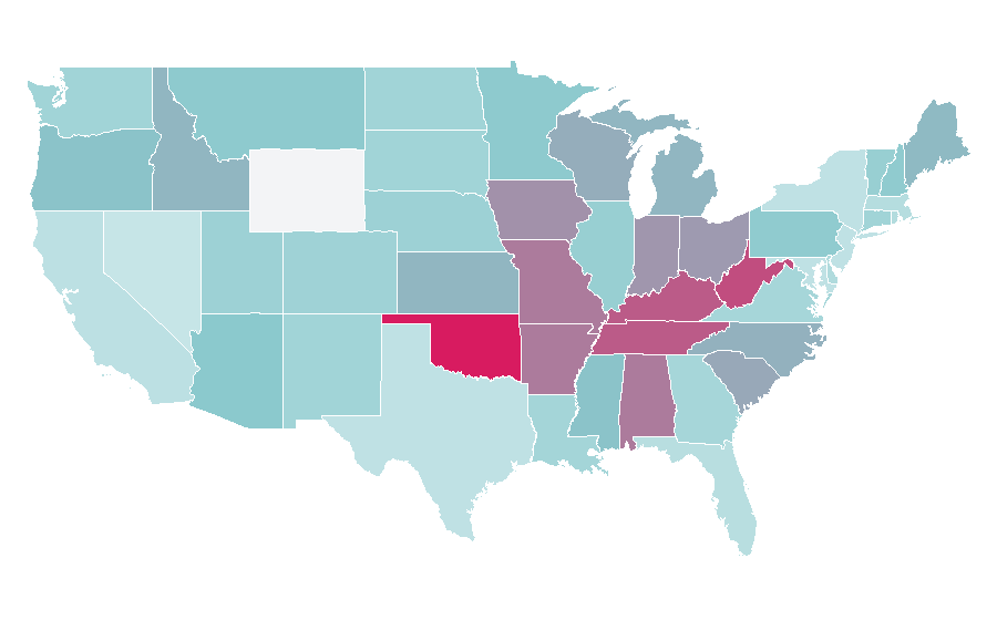 Affinity by region — Ron Howard, United States