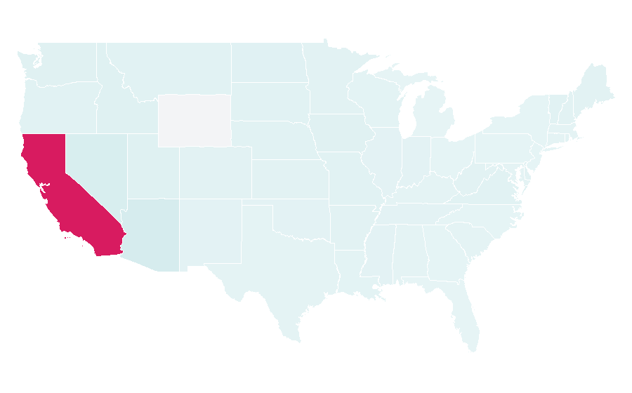Affinity by region — Ronald Reagan Presidential Library, United States