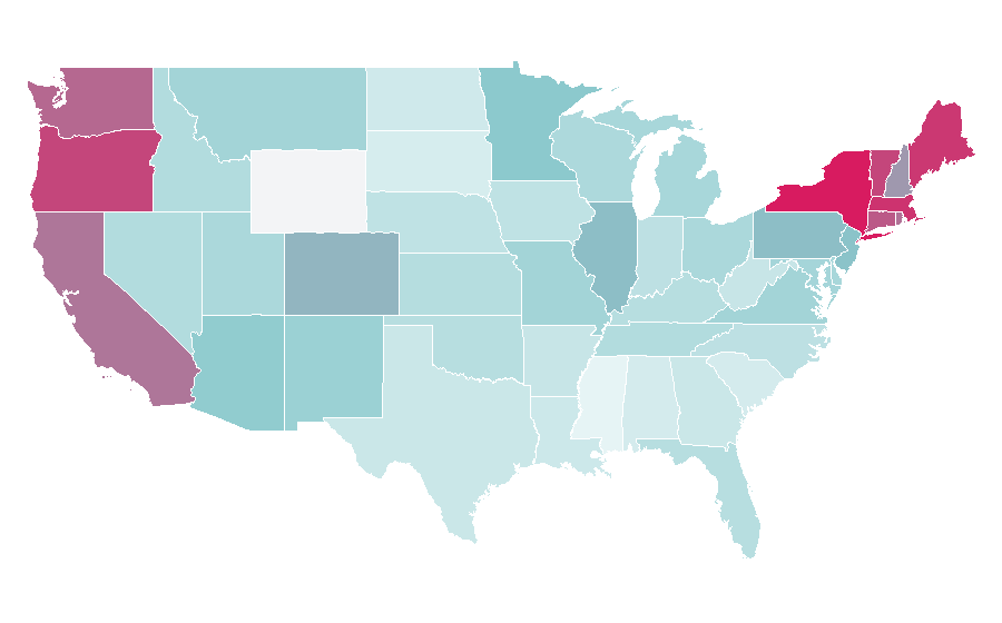 Affinity by region — Ronan Farrow, United States