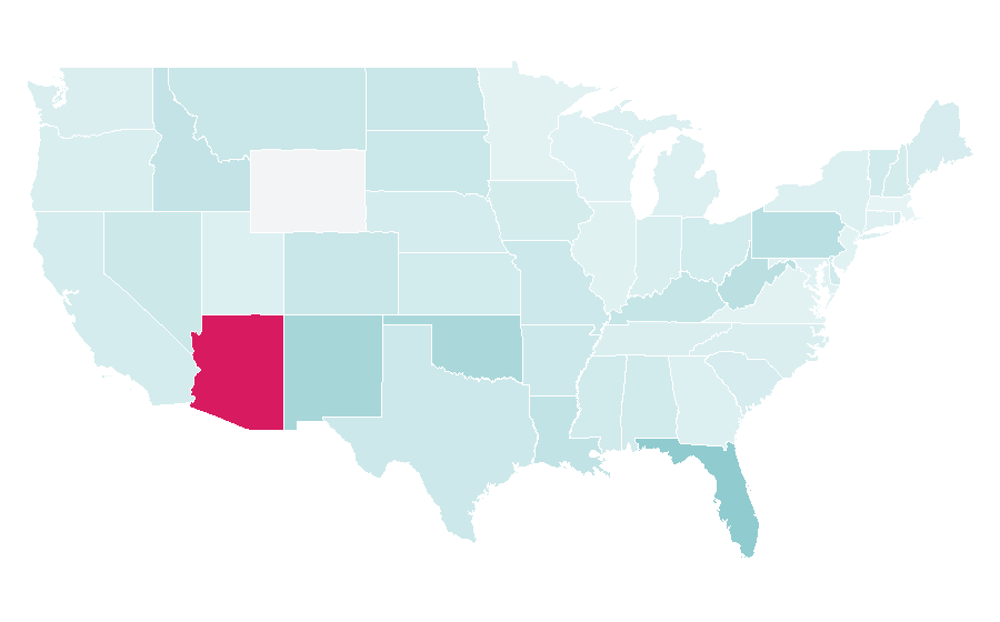 Affinity by region — Roof coating, United States