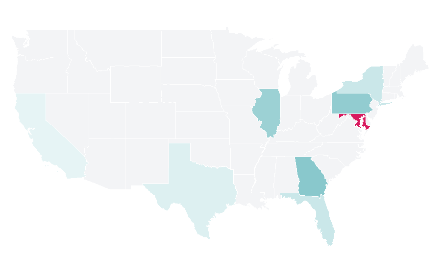 Affinity by region — Rooftop photovoltaic power station, United States
