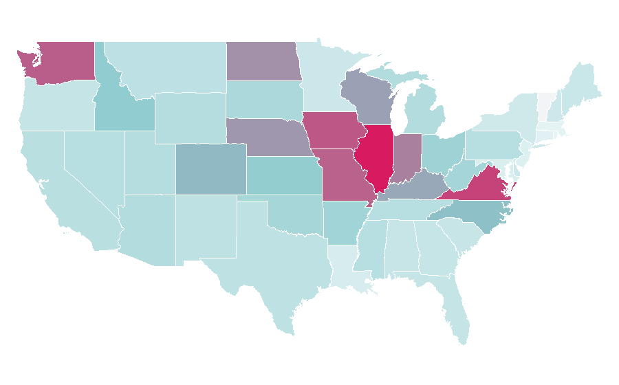 Affinity by region — Rookies (manga), United States
