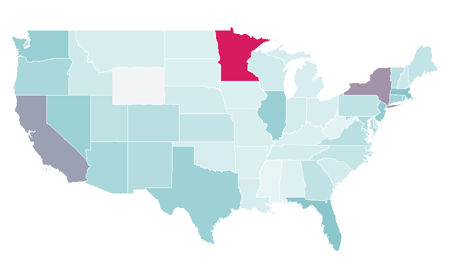 Affinity by region — Rosalia, United States