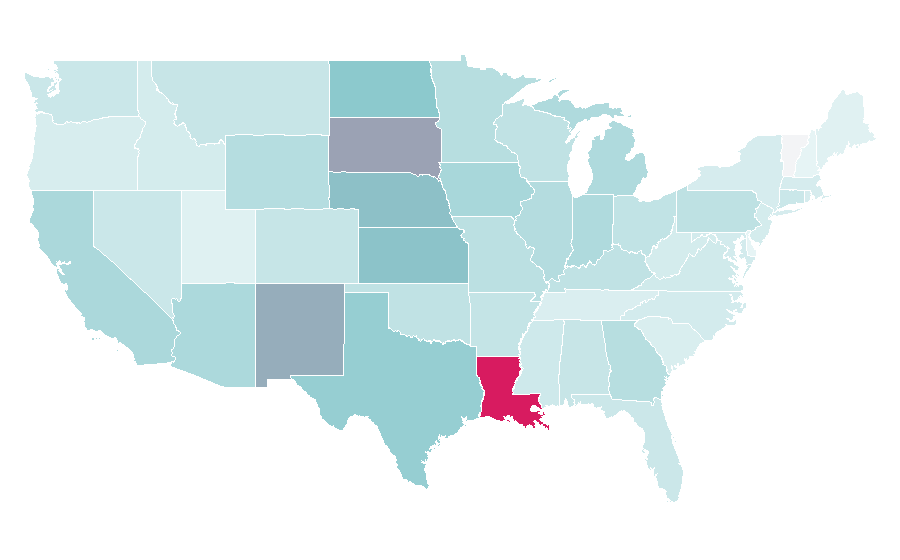 Affinity by region — Rosary, United States