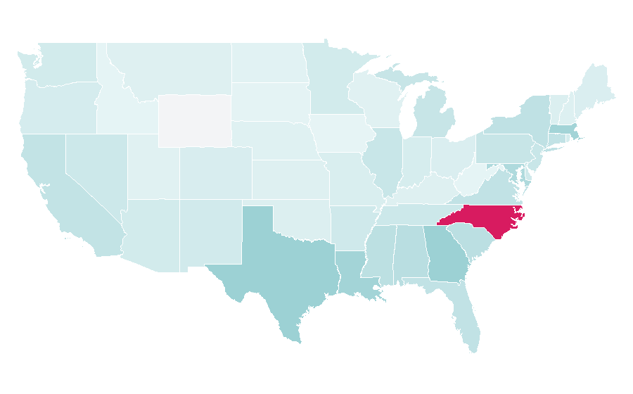 Affinity by region — Rose water, United States