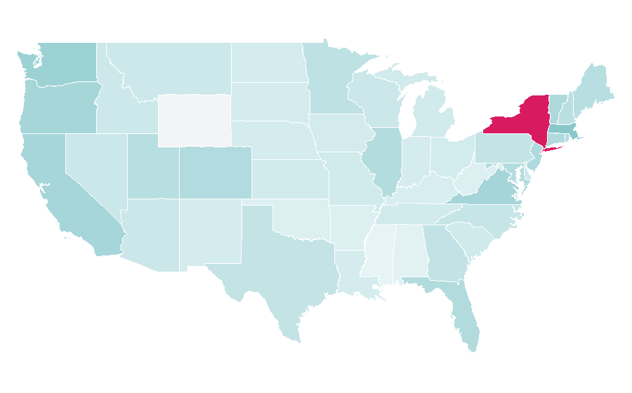 Affinity by region — Rotterdam, United States