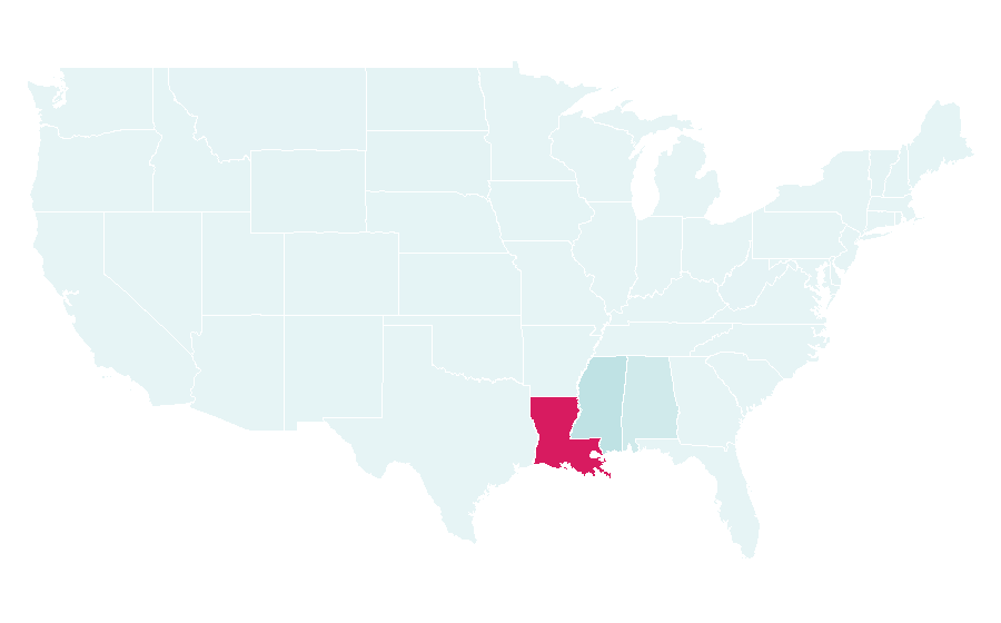 Affinity by region — Rouses, United States