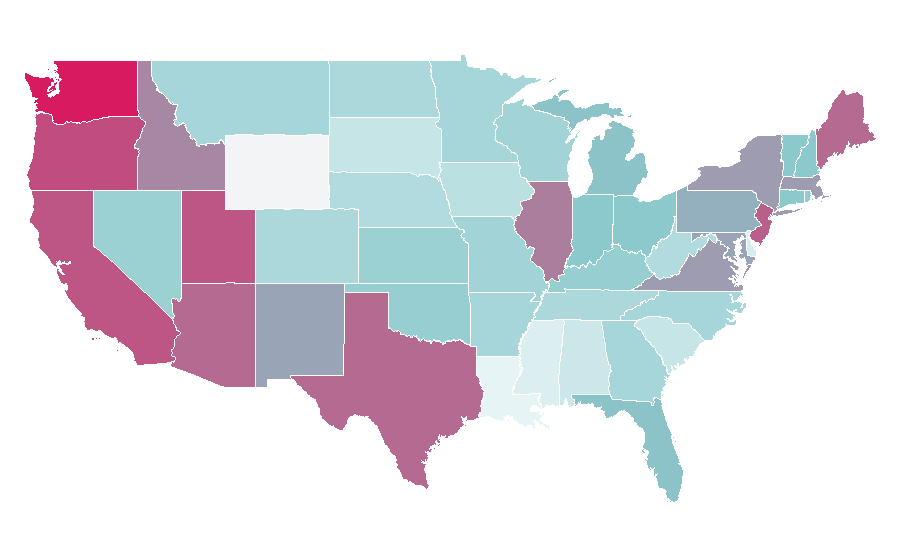 Affinity by region — Rowan Atkinson, United States