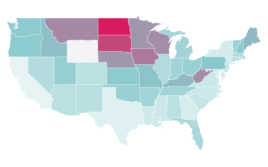 Affinity by region — Roxette, United States