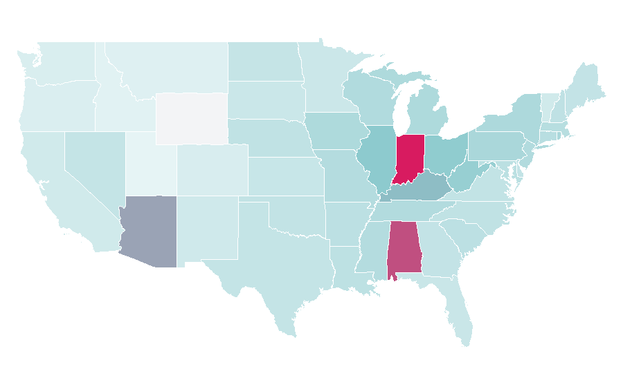 Affinity by region — Royal Rumble, United States