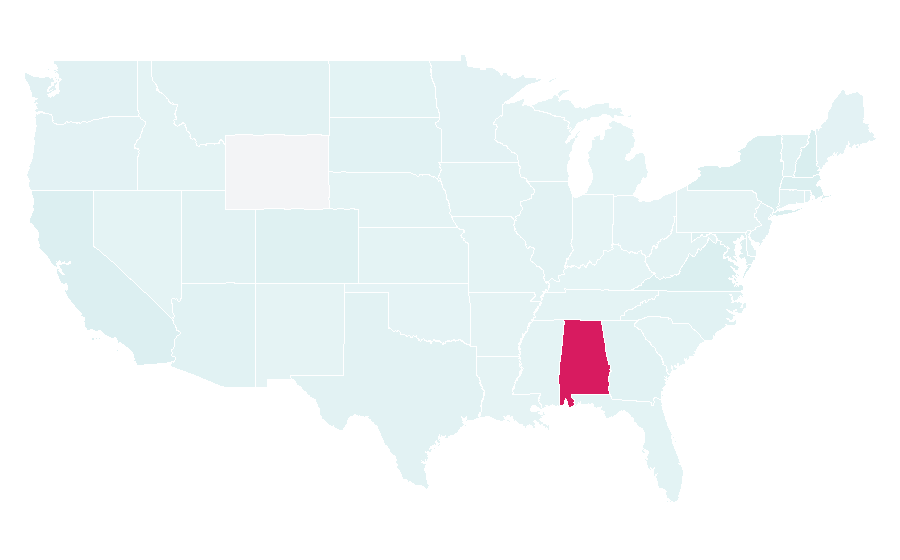 Affinity by region — RSA (cryptosystem), United States