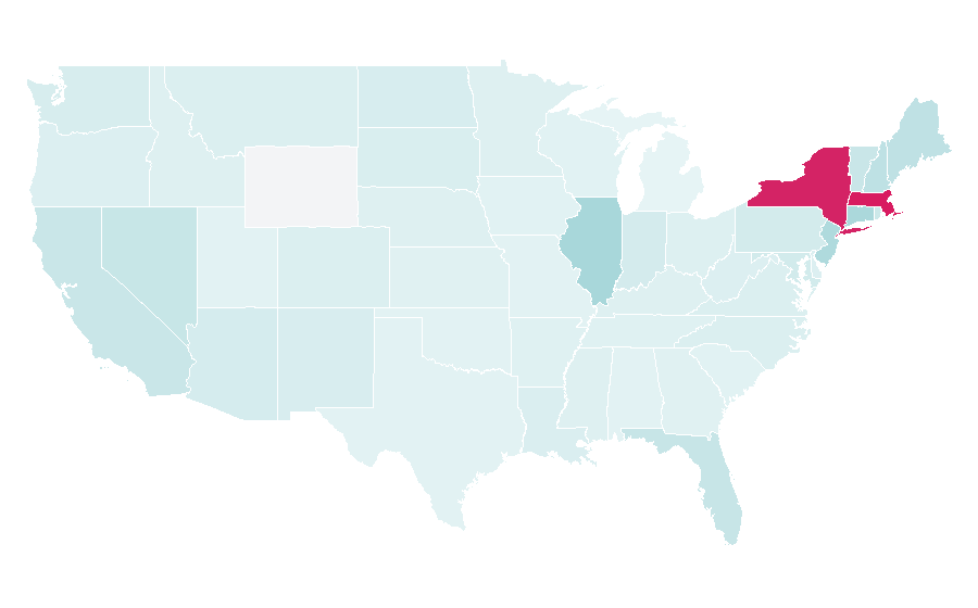Affinity by region — RTÉ News, United States