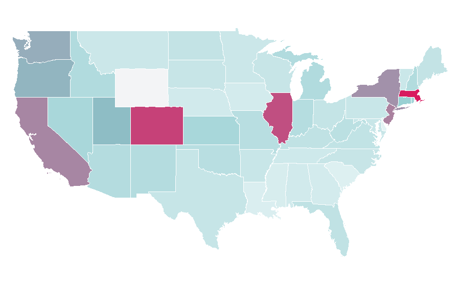 Affinity by region — RÜFÜS, United States
